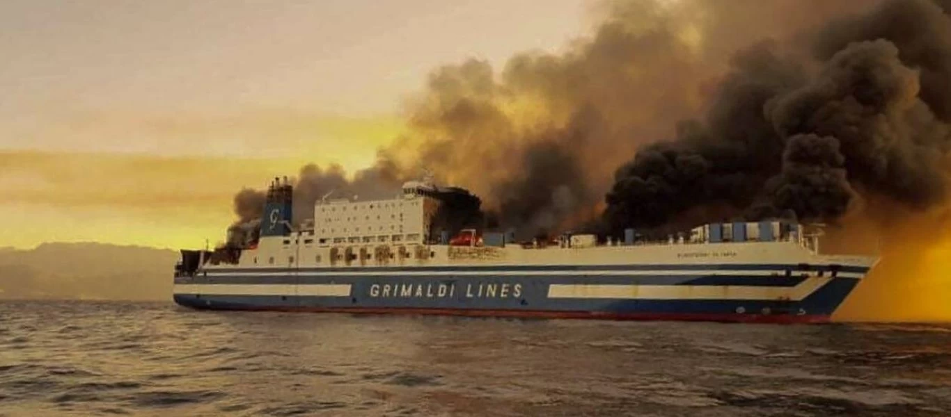 Φωτιά στο Euroferry Olympia: Στην Κέρκυρα ο Λευκορώσος επιβάτης που βρέθηκε ζωντανός